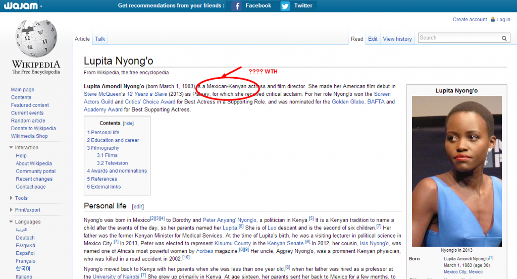 Lupita Nyong o   Wikipedia  the free encyclopedia