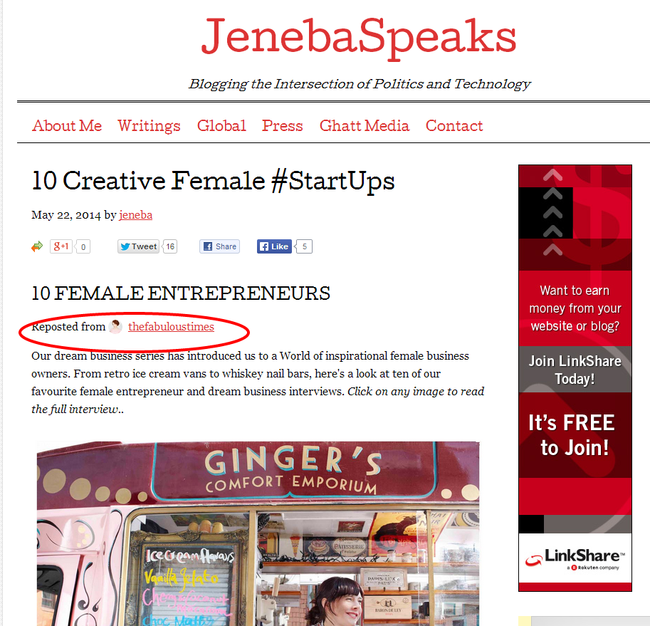 10 Creative Female  StartUps   JenebaSpeaks