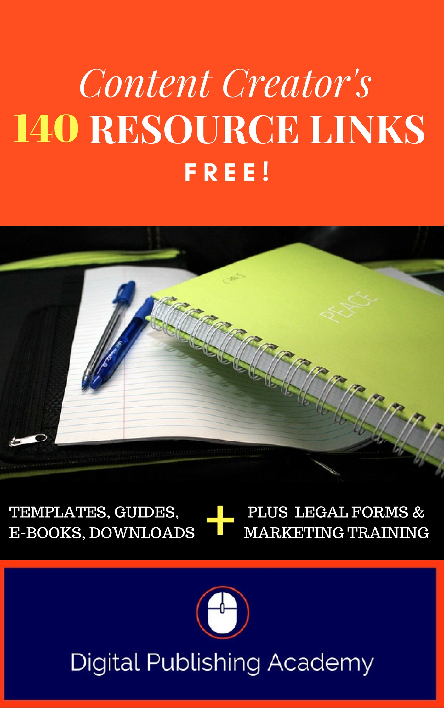 Content Creators and Marketers: 140 Links to the BEST FREE Resources for You