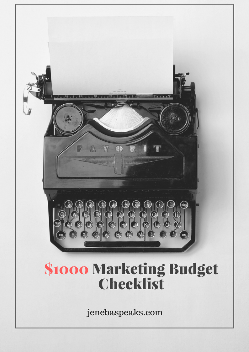 Your $1000 Marketing Budget Checklist Is Here (DOWNLOAD FREE!)