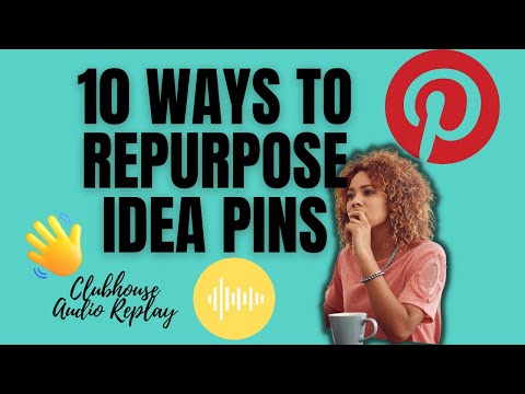 An image on www.Jenebaspeaks.com on how to repurpose your Idea Pins